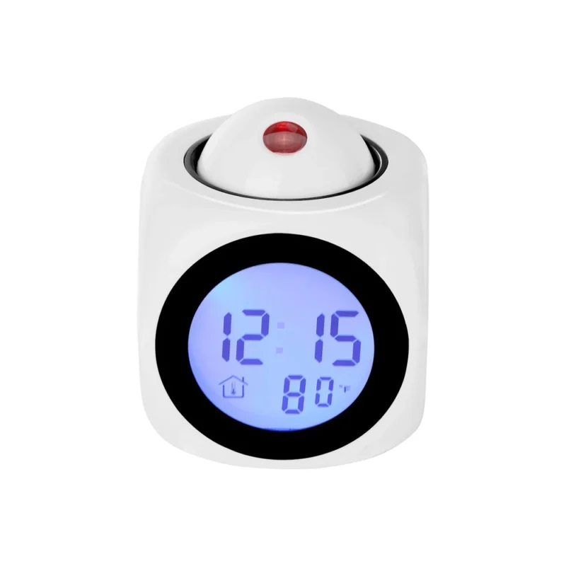 Wecker mit Deckenprojektion – Multifunktionale Digitaluhr mit Temperaturanzeige und Schlummer