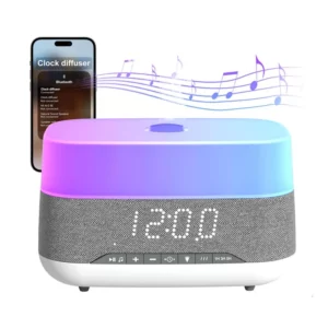 Wecker mit Duft und Licht – 300ml Aroma Diffusor und Bluetooth Lautsprecher