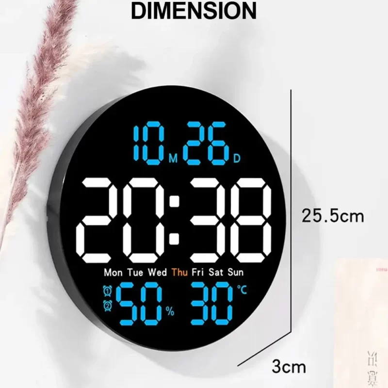 Digitale led wanduhr