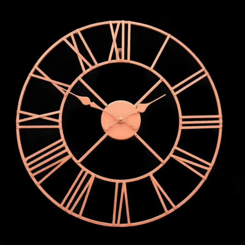 Große wanduhr rosegold