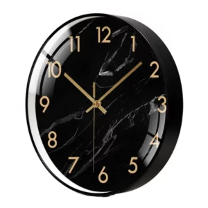 Wanduhr gold marmor