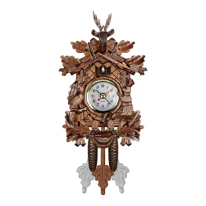 Wanduhr holz hirsch