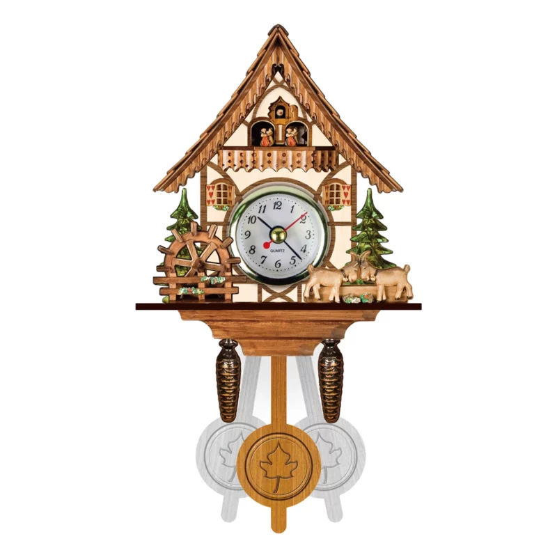 Wanduhr holz hirsch