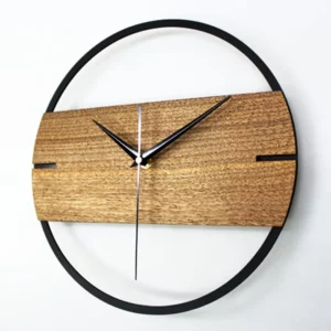 Wanduhr holz metall