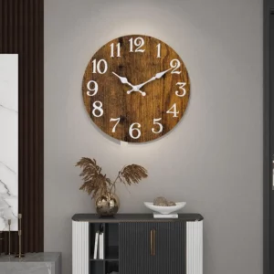 Wanduhr holz rund