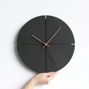 Wanduhr minimalistisch schwarz