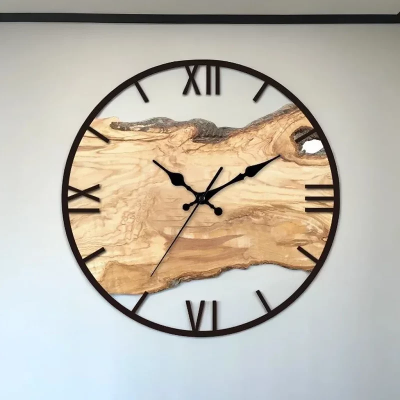 Wanduhr wohnzimmer holz