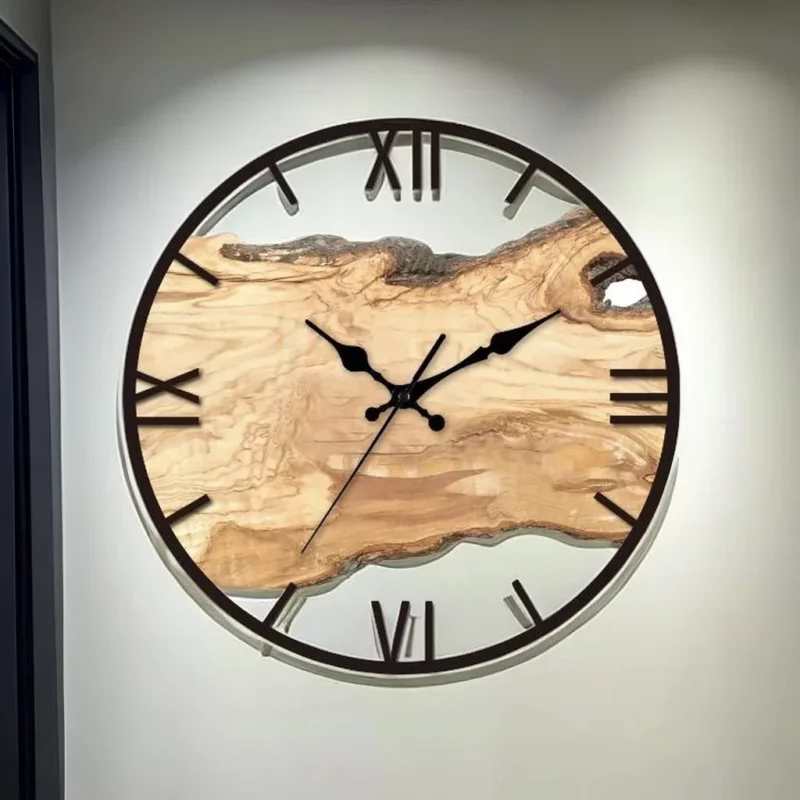 Wanduhr wohnzimmer holz